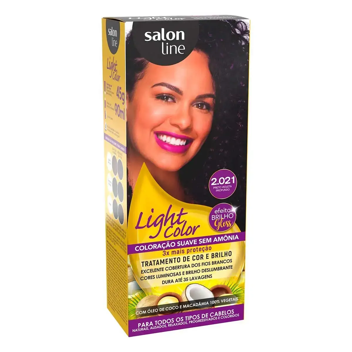 Tintura Light Color Preto Violeta Profundo 2.021