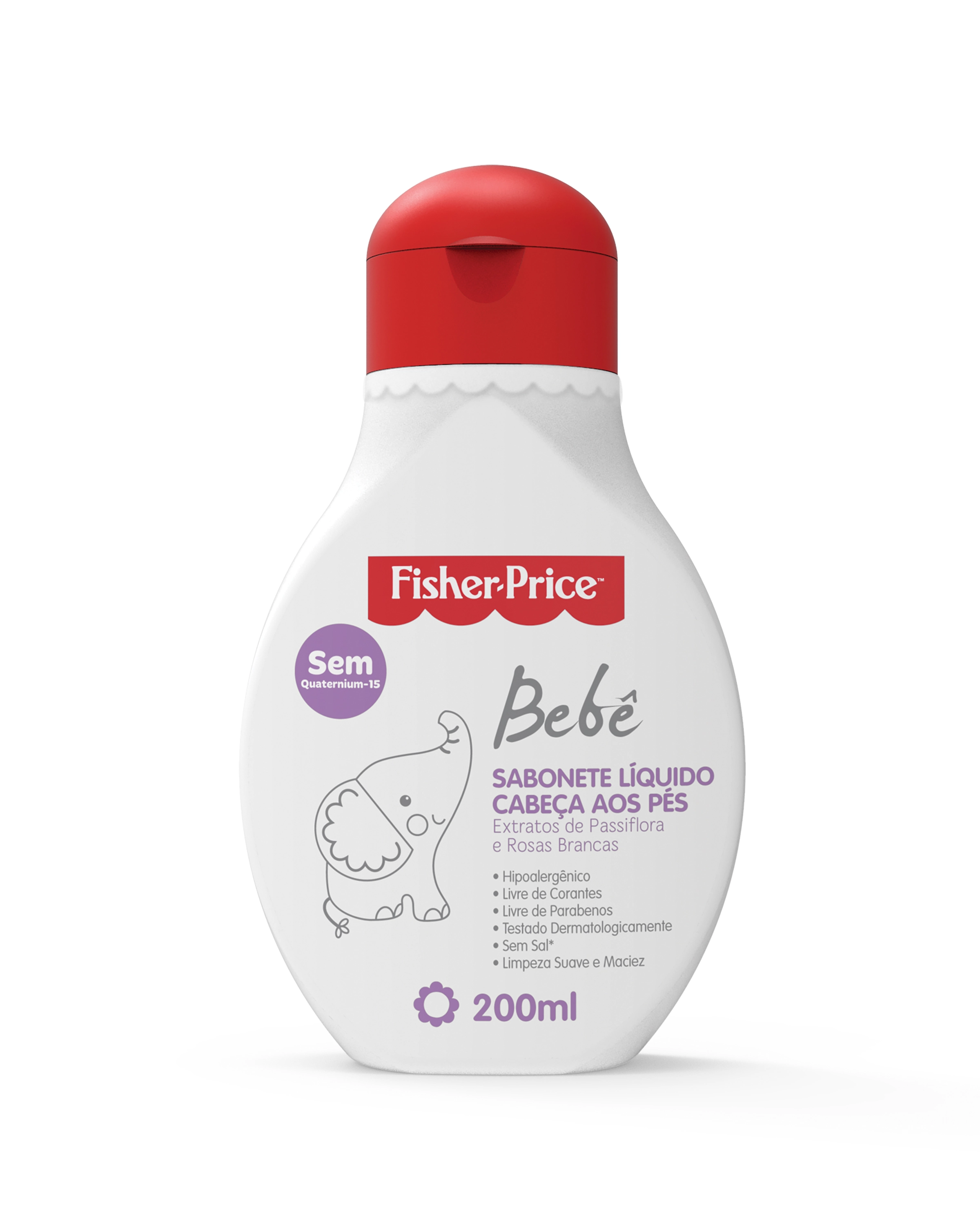 SABONETE LIQUIDO DA CABEÇA AOS PÉS FISHER PRICE 200ML