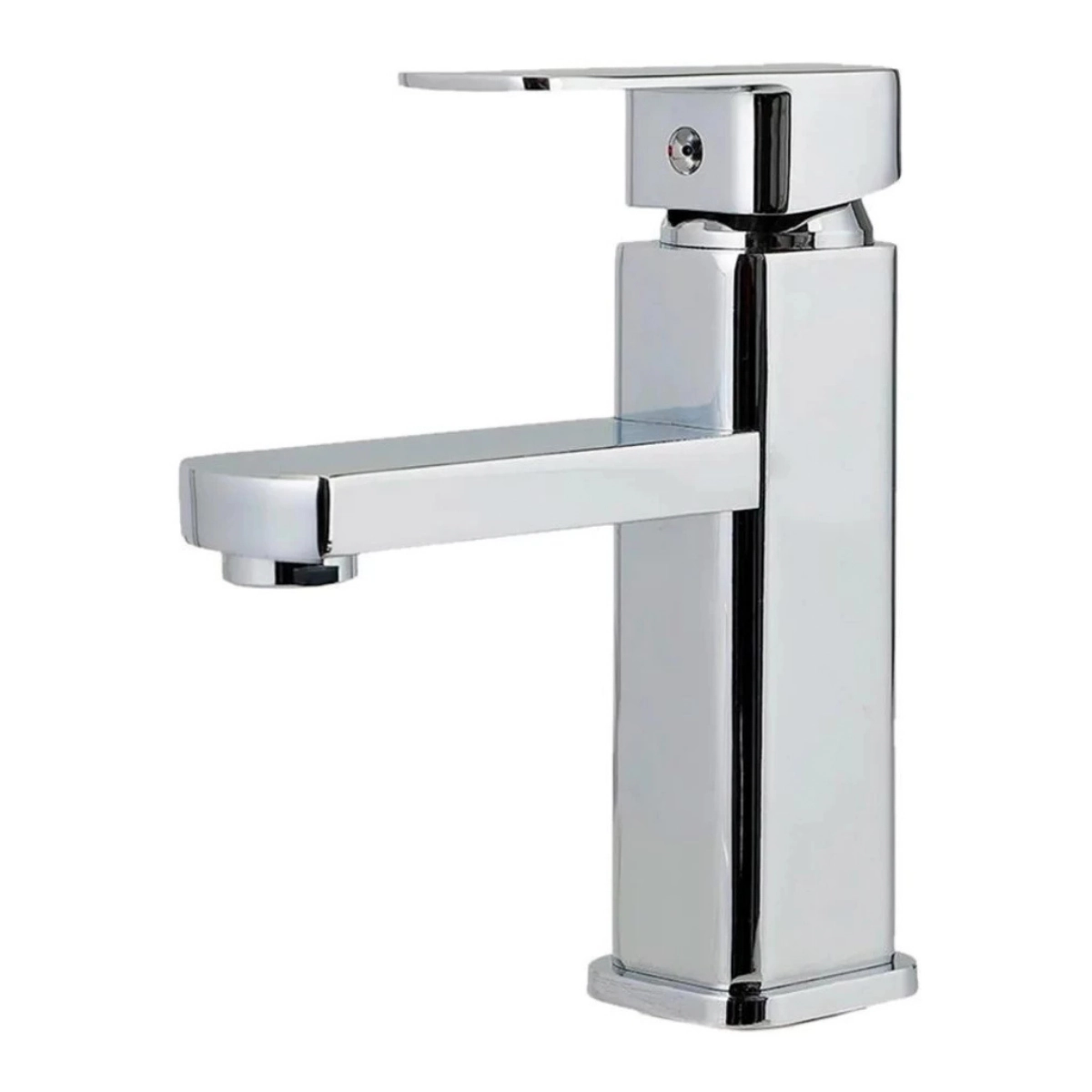 Torneira Monocomando Cromada Quadrada Bica Baixa Banheiro Lavabo Inovartte IN18