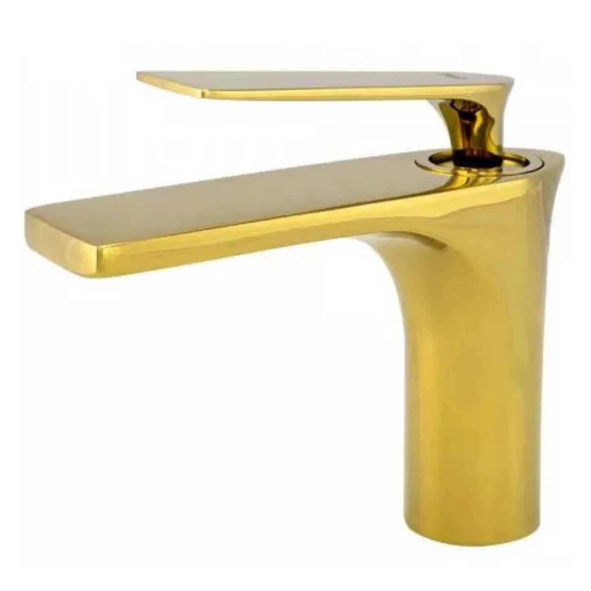 Torneira Monocomando Bica Baixa Dourada Gold Luxo Banheiro Lavabo Inovartte IN36