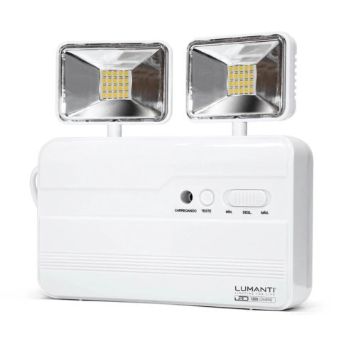 Bloco Autônomo De Emergência Led 8w 1200 Lumens