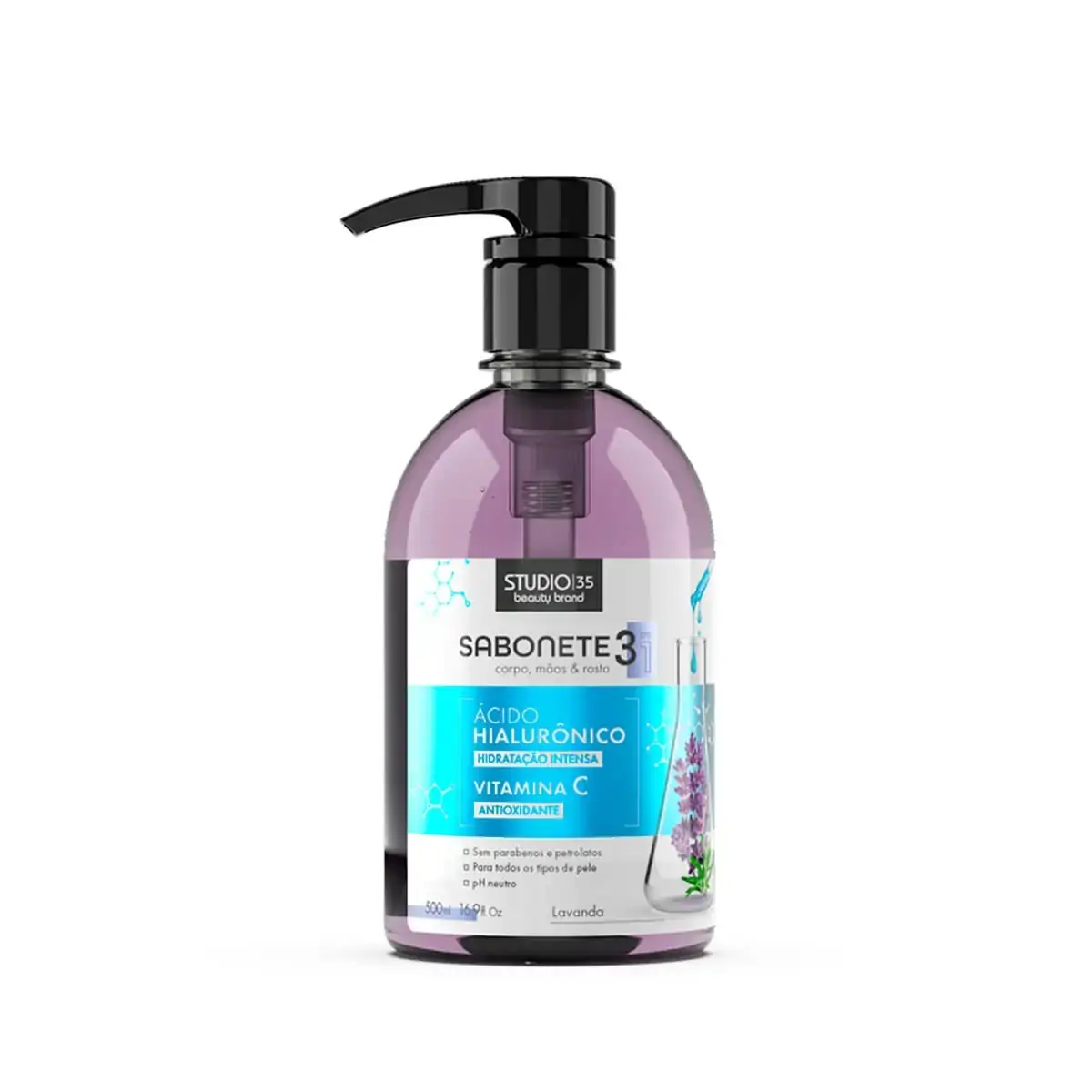 St Liq Studio35 Acido Hialur 500ml Lavanda