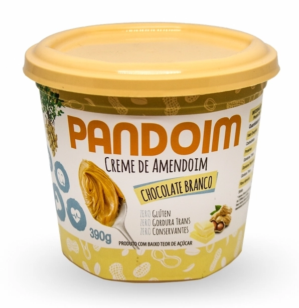 Pandoim Chocolate Branco Creme De Amendoim 390g