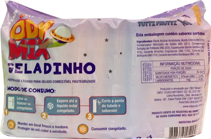 Gelinho Ody 55ml X 40 Unid Sortidos