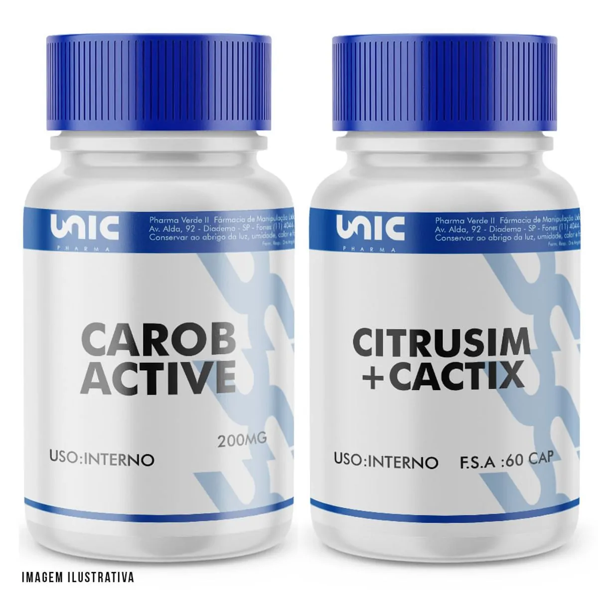 carob active 200mg + citrusim 300mg + cactix 500mg 60 doses