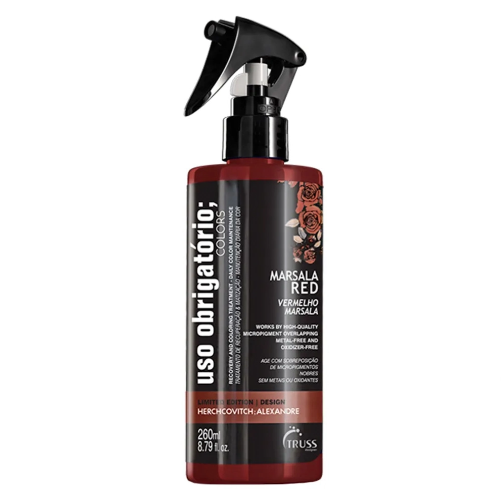 Fluido Truss Uso Obrigatorio Vermelho Marsala 260ml