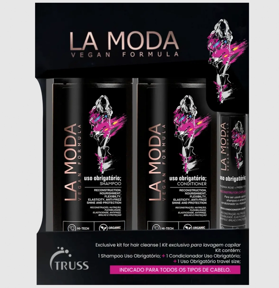 Shampoo Condicionador Uso Obrigatório 300ml Uso Obrigatório 30ml La Moda