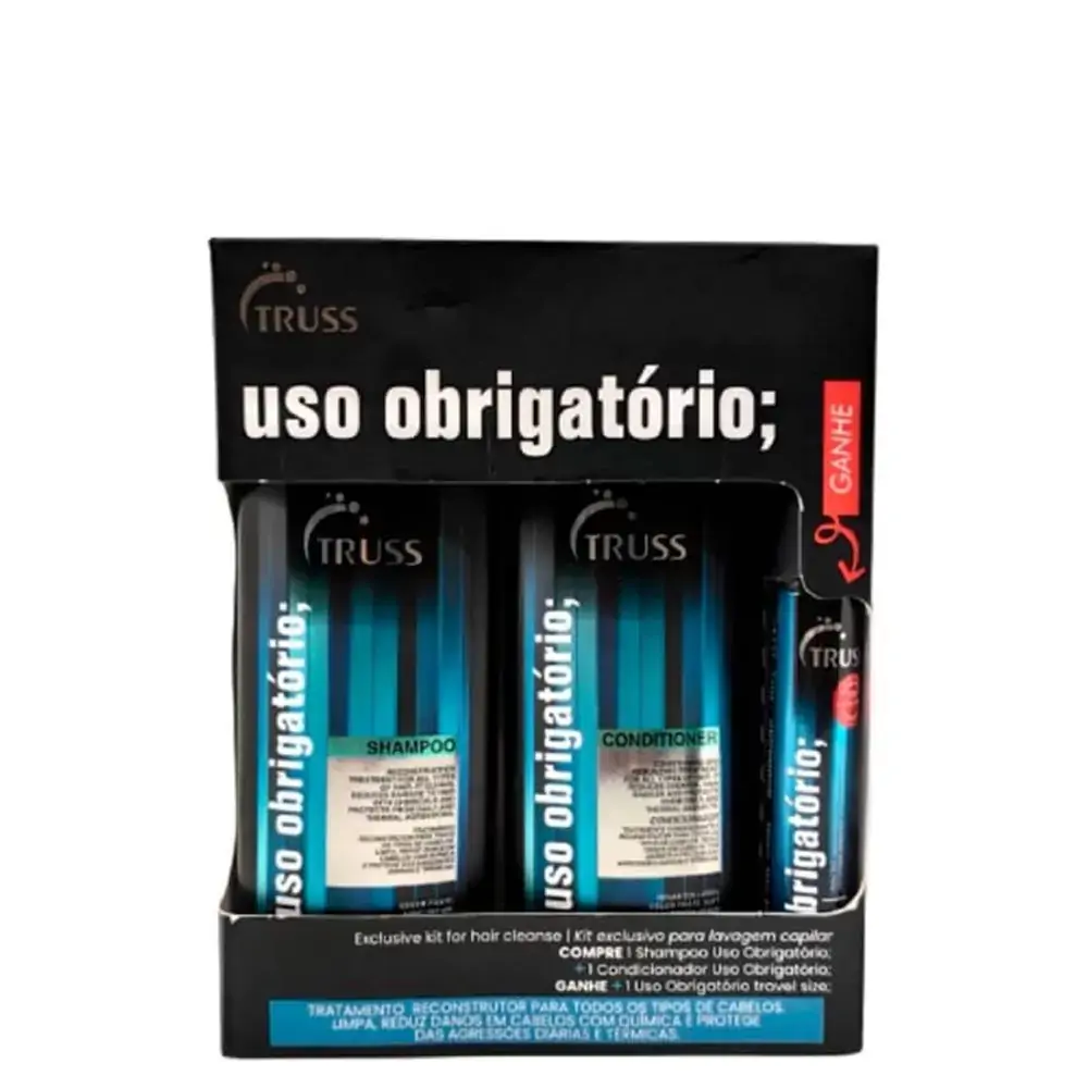 Kit Promopack Truss Uso Obrigatorio 300ml Uso Obrigatorio Travel Size30ml