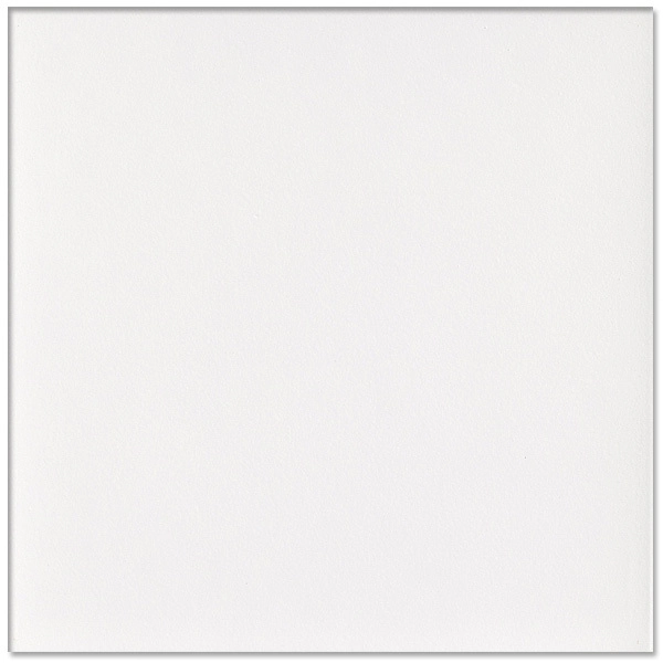 Piso Cerâmico Monocolor Branco Acetinado Borda Arredondada Interno 46x46cm Quartzo Branco Cerbras