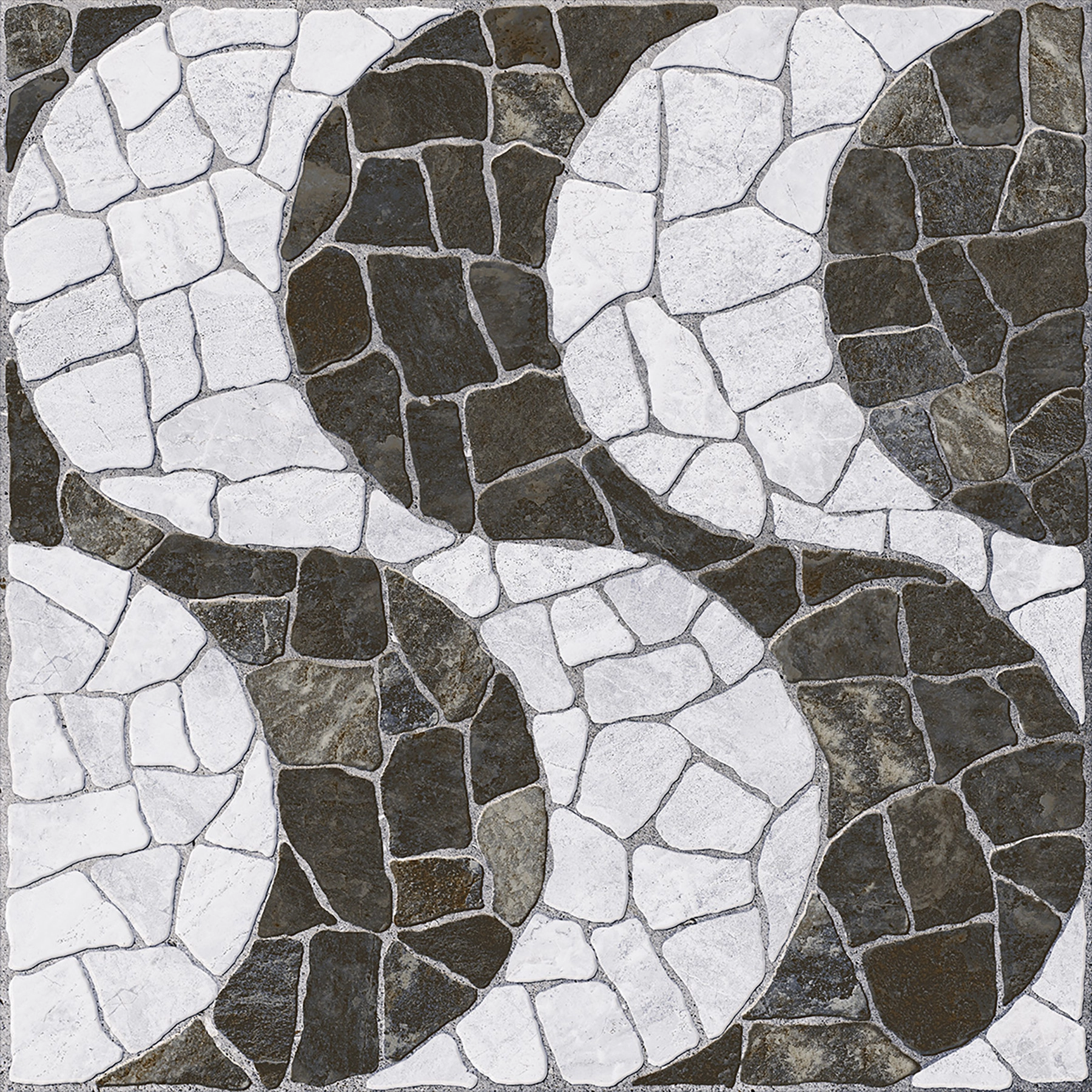 Piso Cerâmico Decorado Borda Arredondada Externo 46x46cm Cascais Cerbras