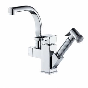 Torneira Gourmet Retrátil Com Misturador Monocomando Loomix P-026