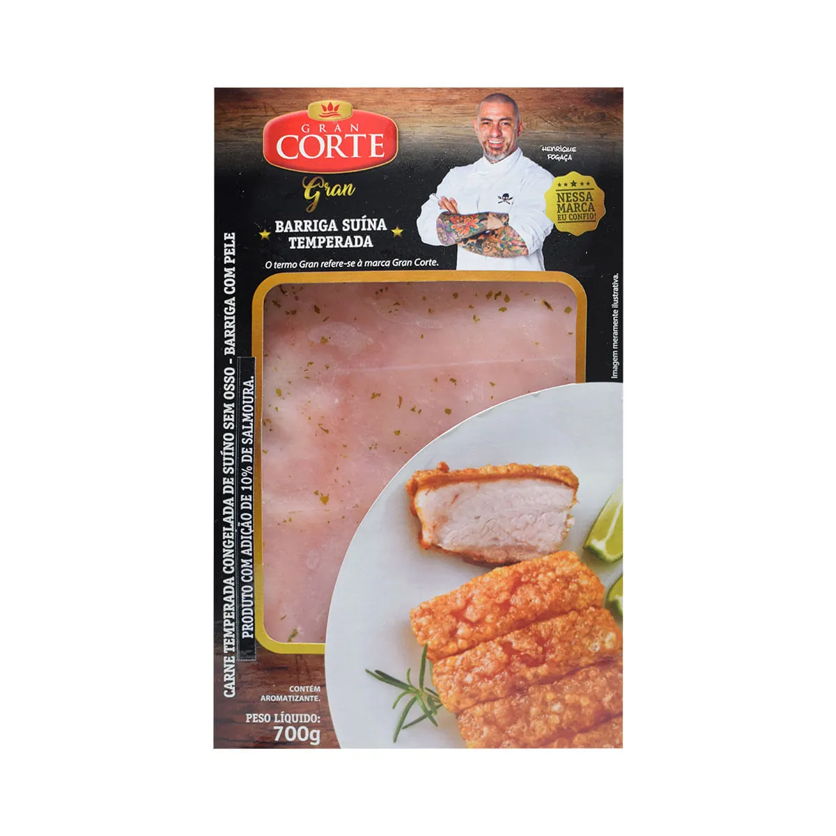 Barriga Suína Congelada Peça Gran Corte 700g