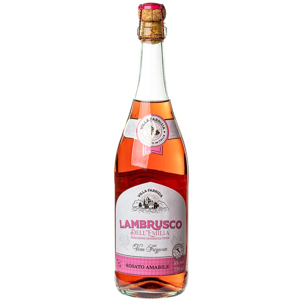 Vinho Frisante Lambrusco Rosé Suave Villa Fabrizia 750ml