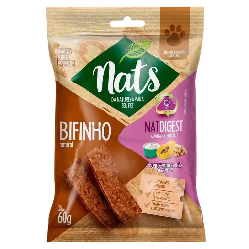 Bifinho Caes Nats Natdigest 60gramas Natural