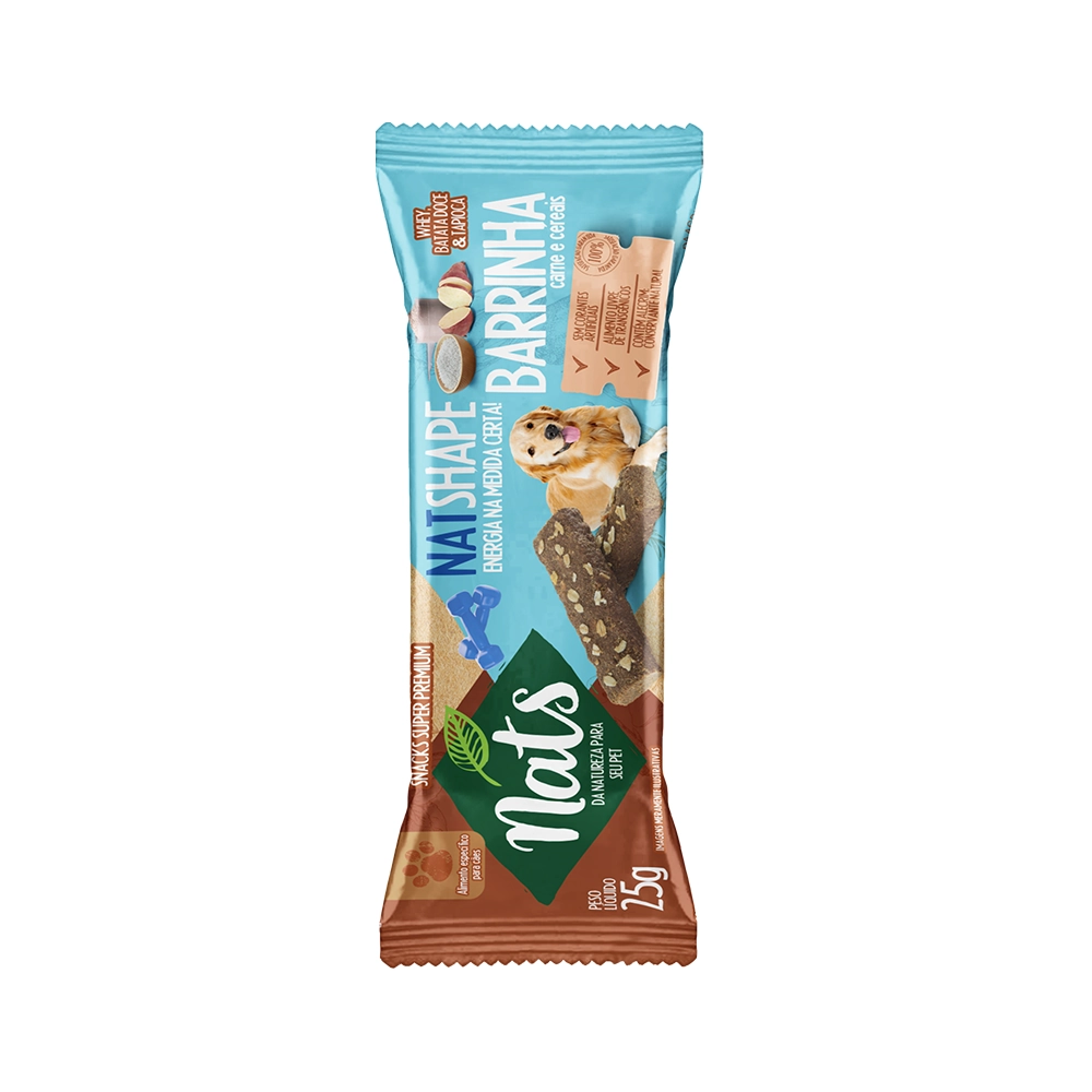 Snack Barrinha Natrelax Nats Para Cães 25g