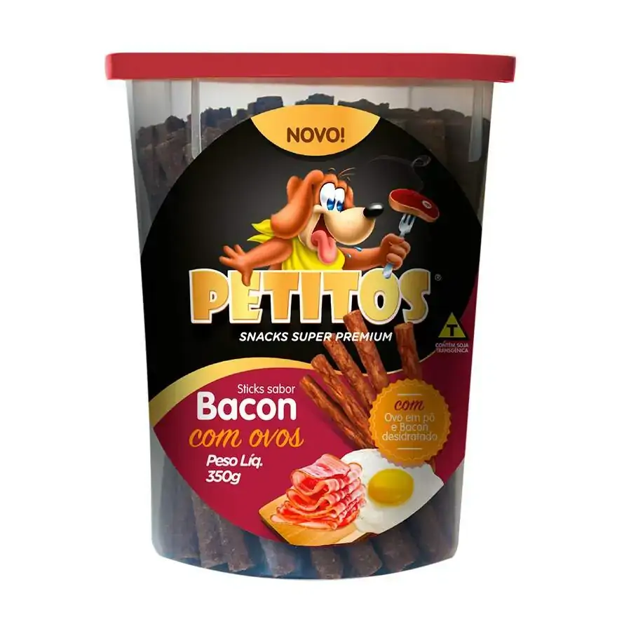 Snack Caes Petitos 350gr Stick Bacon