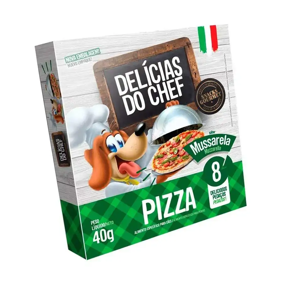 Snack Caes Petitos Chef 40gr Pizza Muss.