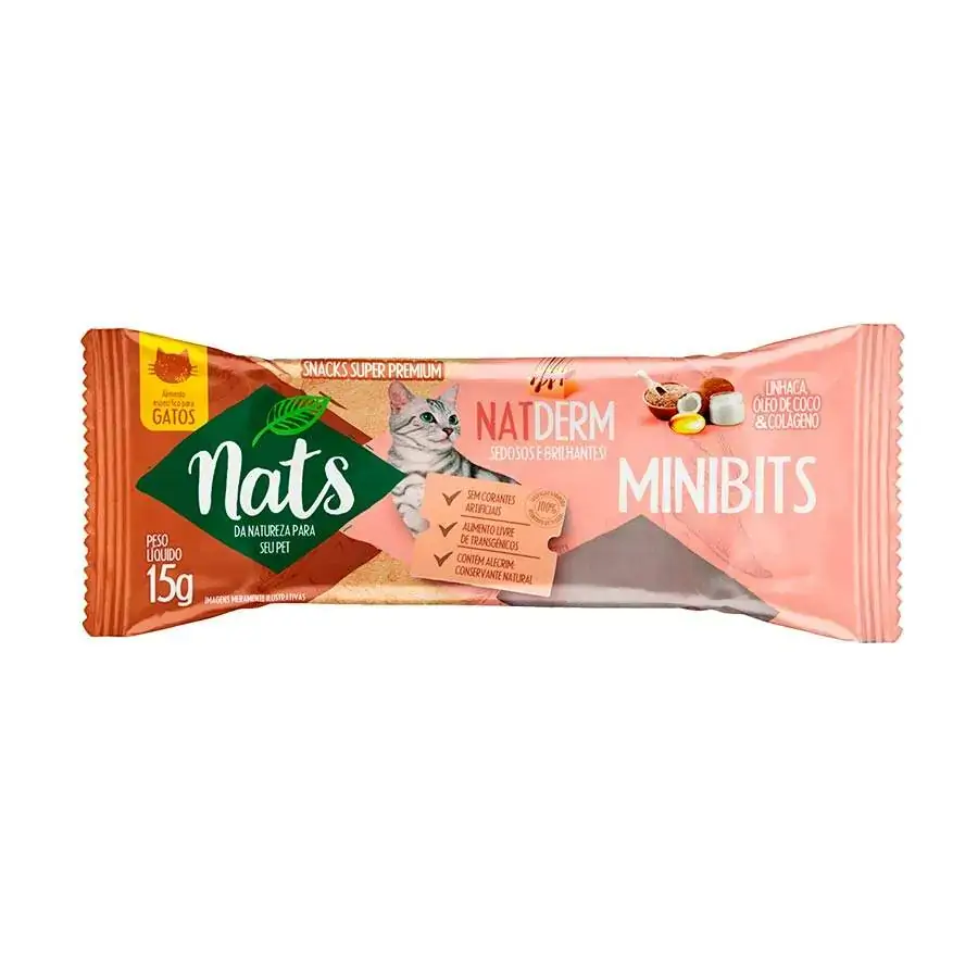 Snack Nats Gato Natderm 15g
