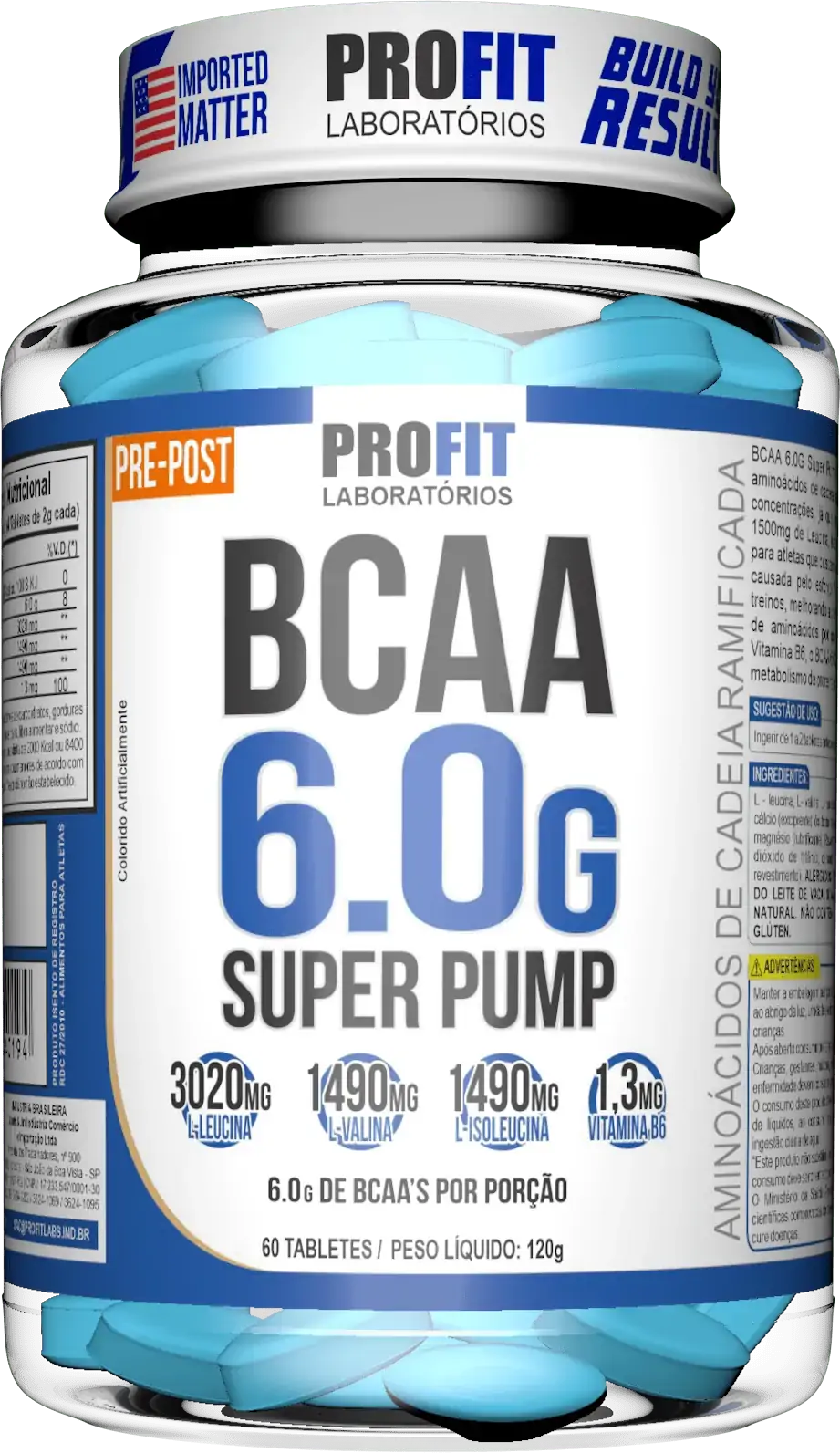 Bcaa 6,0g Super Pump 60tab Spartacus Nutrition