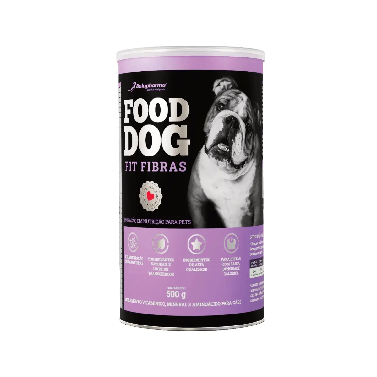 Suplemento Food Dog Fit Fibras 500g