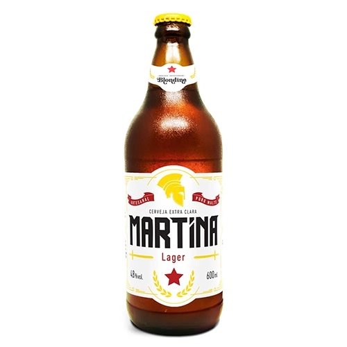 Cerveja MARTINA Artesanal Lager Garrafa 600ml