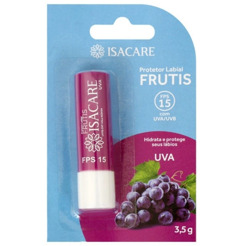 Protetor Labial Isacare 3,5g Fps15 Uva