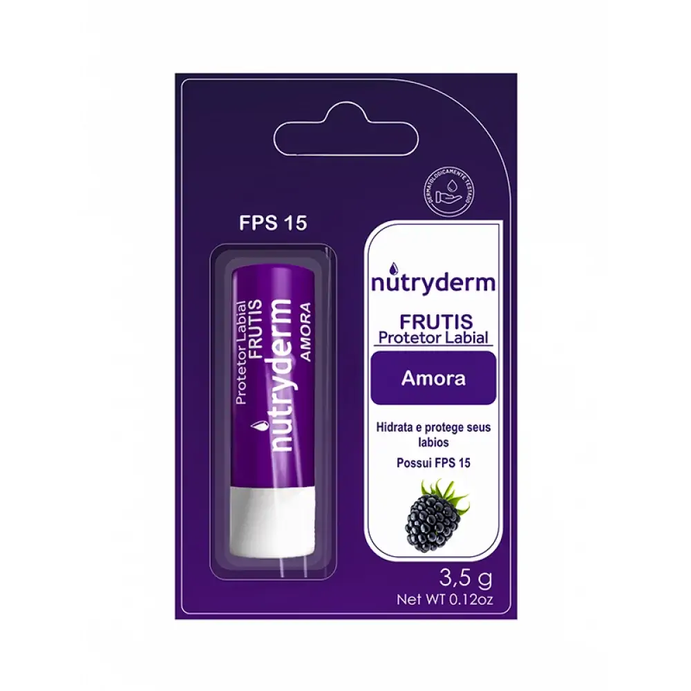 Protetor Labial Fps15 Sabor Amora Nutryderm 3,5g