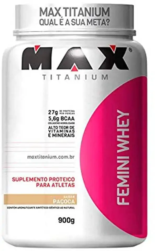 Femini Whey Sabor Paçoca 900g Max Titanium