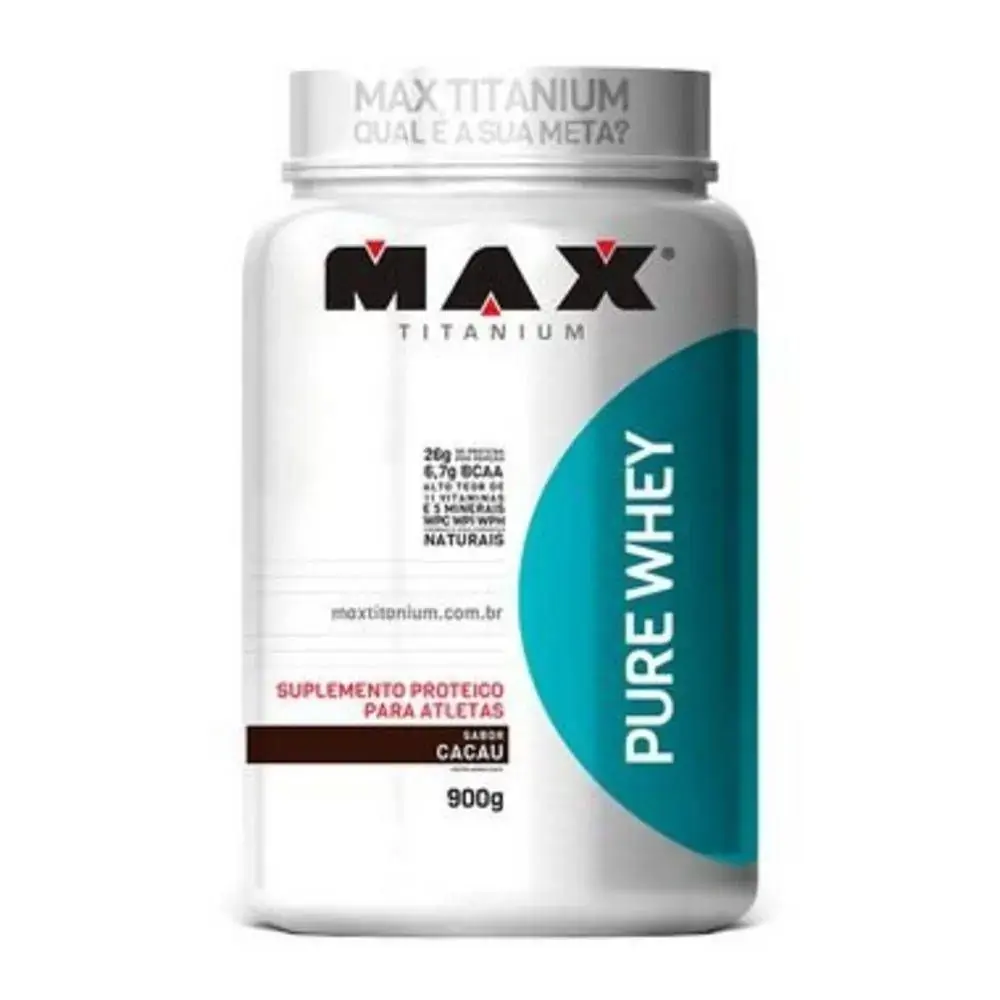 Pure Whey Cacau 900g Max Titanium
