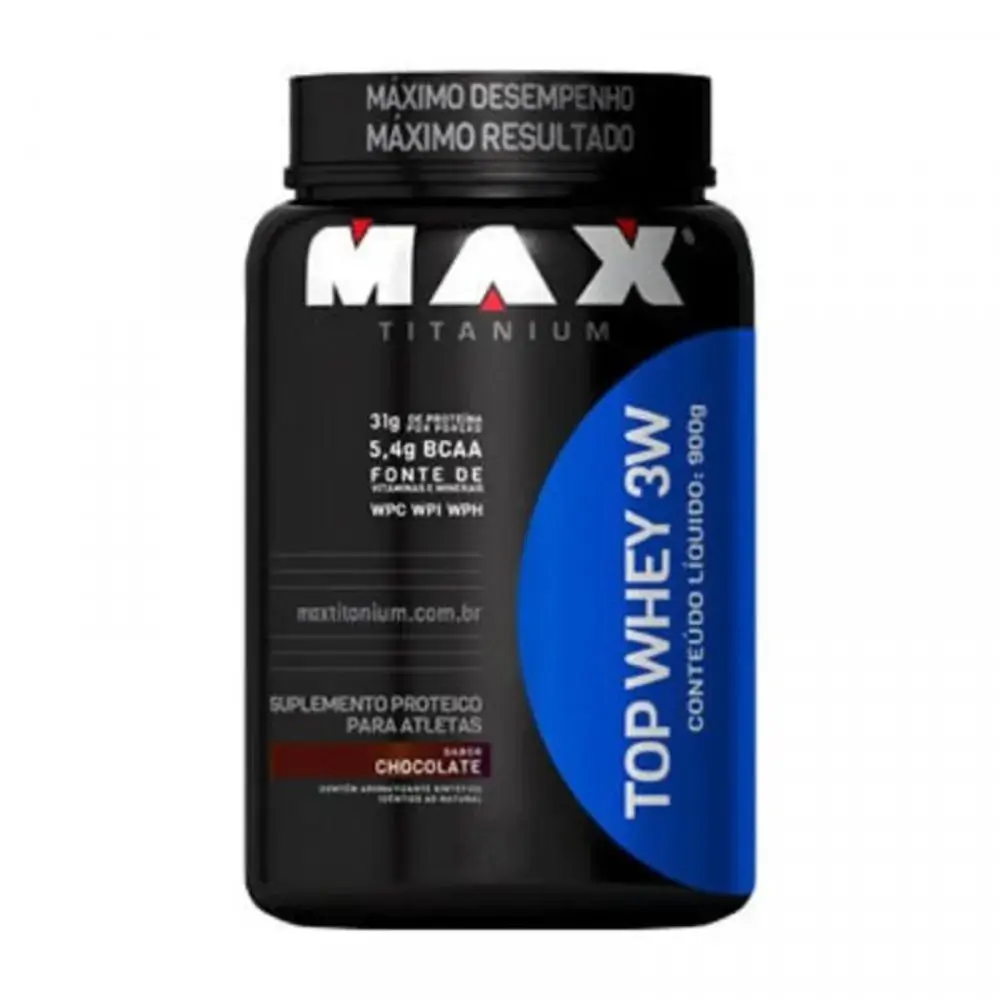 Top Whey 3w 900g Suco De Laranja Max Titanium