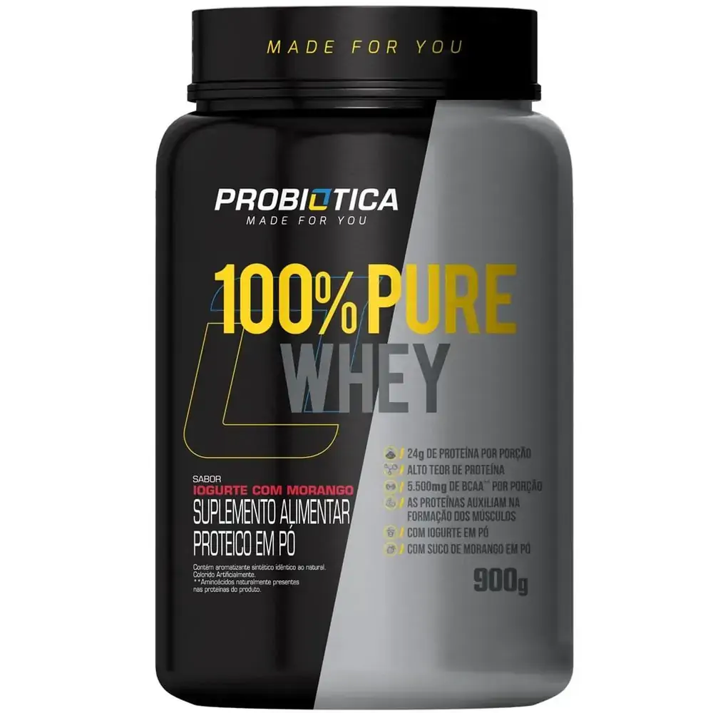 Pure Whey 100 Iogurte Com Morango