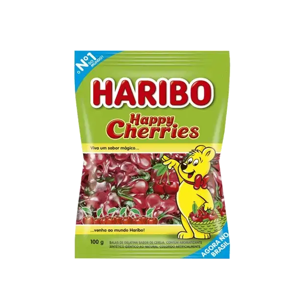 Bala Haribo 100g Happy Cherries