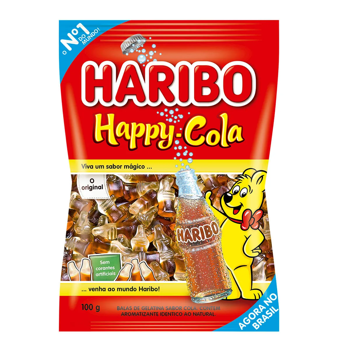 Bala De Gelatina Happy Cola Haribo Pacote 100g
