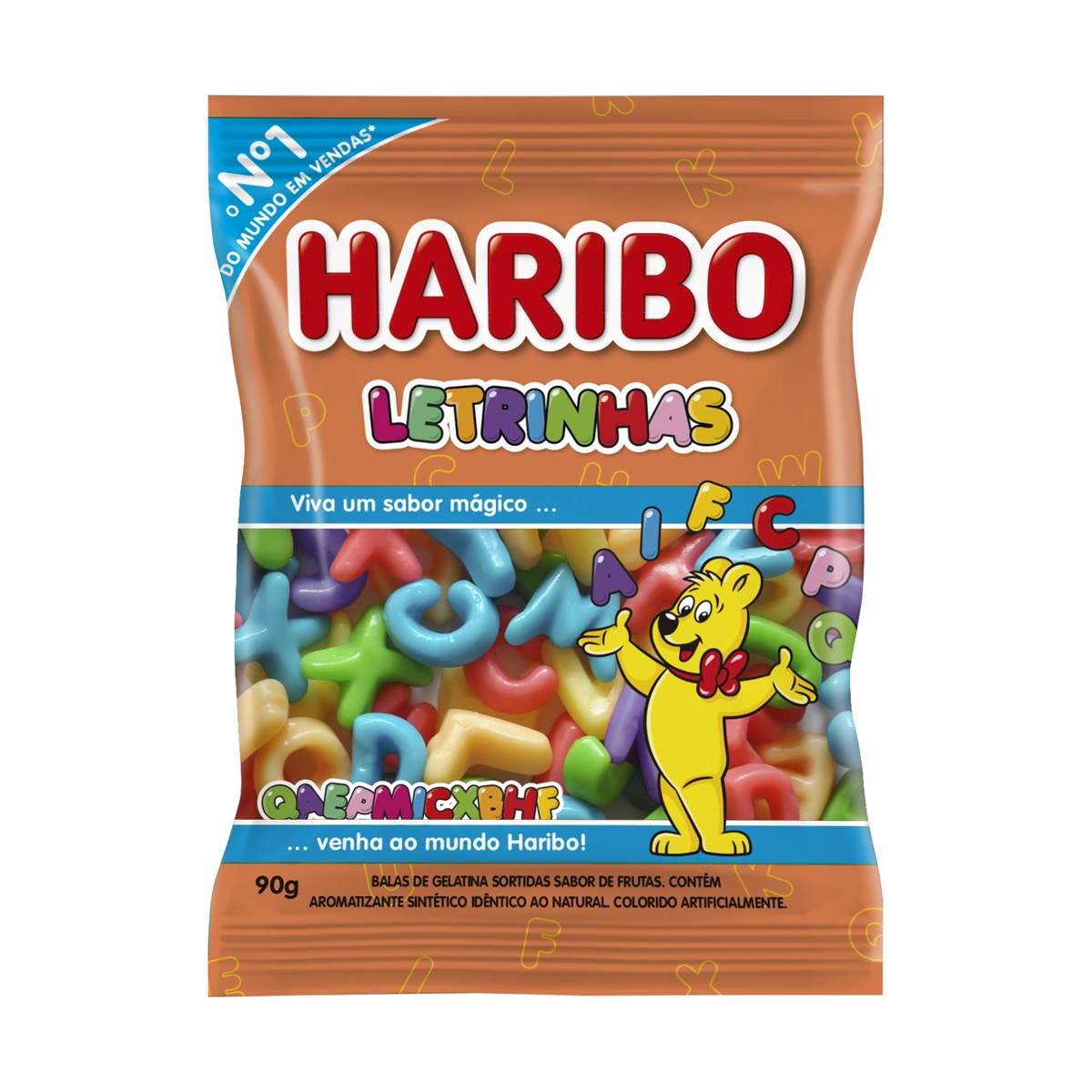 Bala de Gelatina Letrinhas 90g
