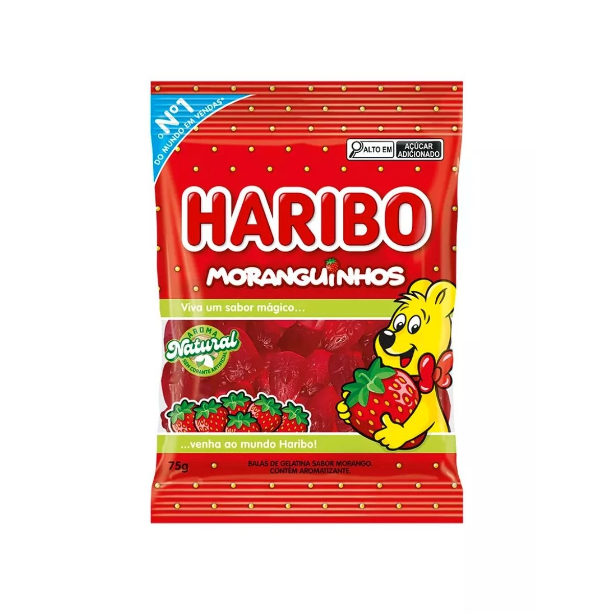 Bala de Gelatina HARIBO Moranguinho 75g
