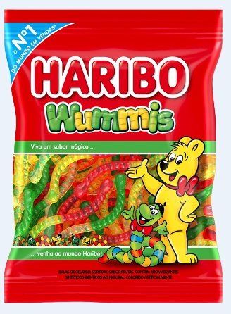 Bala De Gelatina Frutas Wummis Haribo Pacote 220g