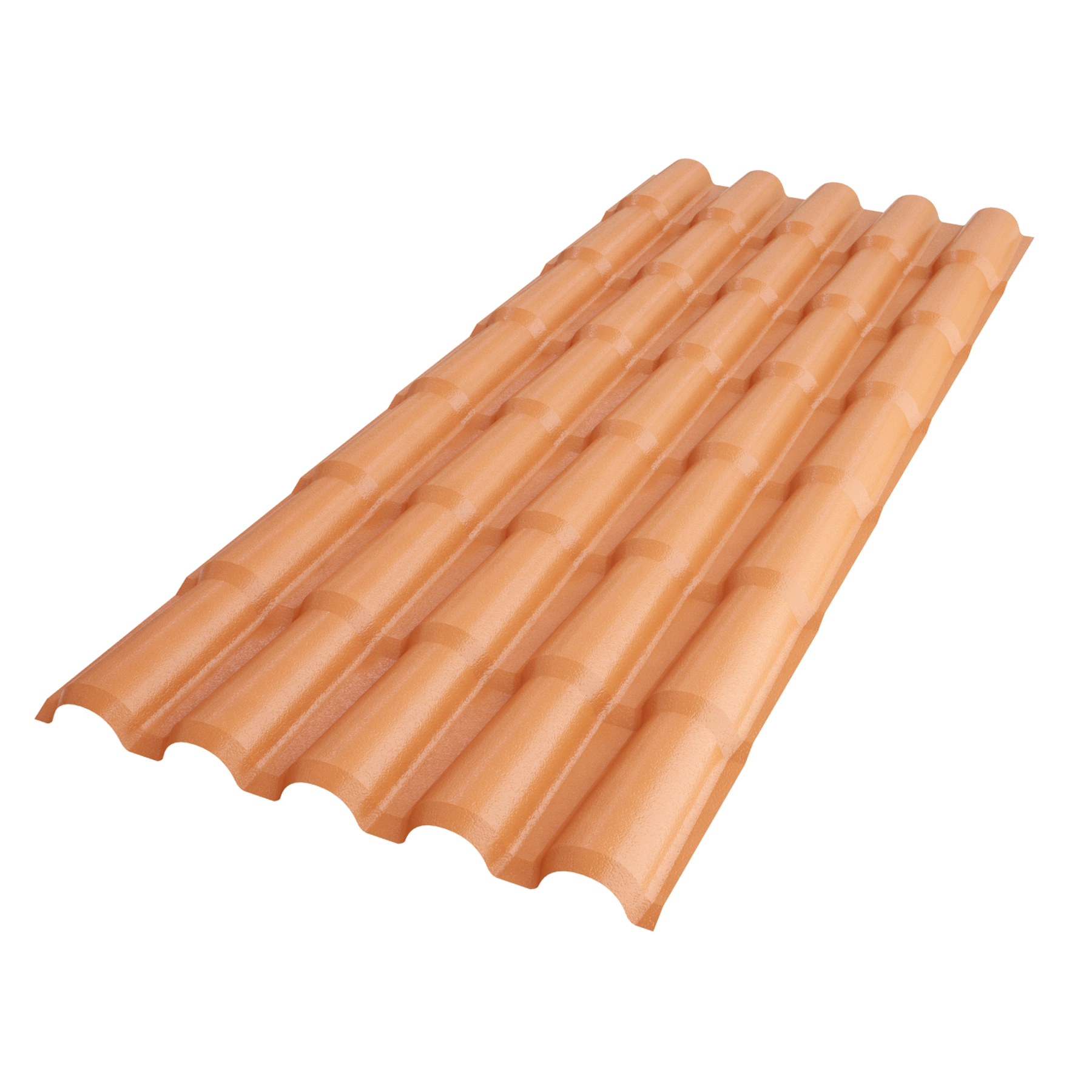 Telha de PVC Colonial 2,62mx86cm Terracota Afort