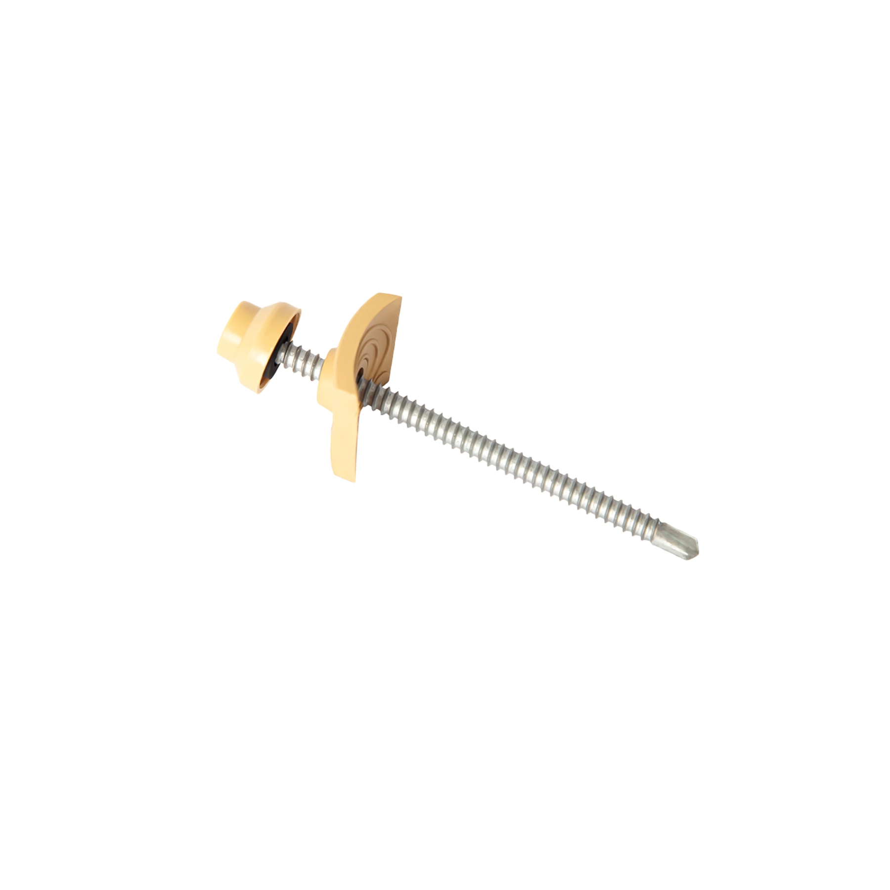 Kit de Vedação e Fixação para Telhas Marfim Aço 8,89x9,7cm com 20 Unidades Afort