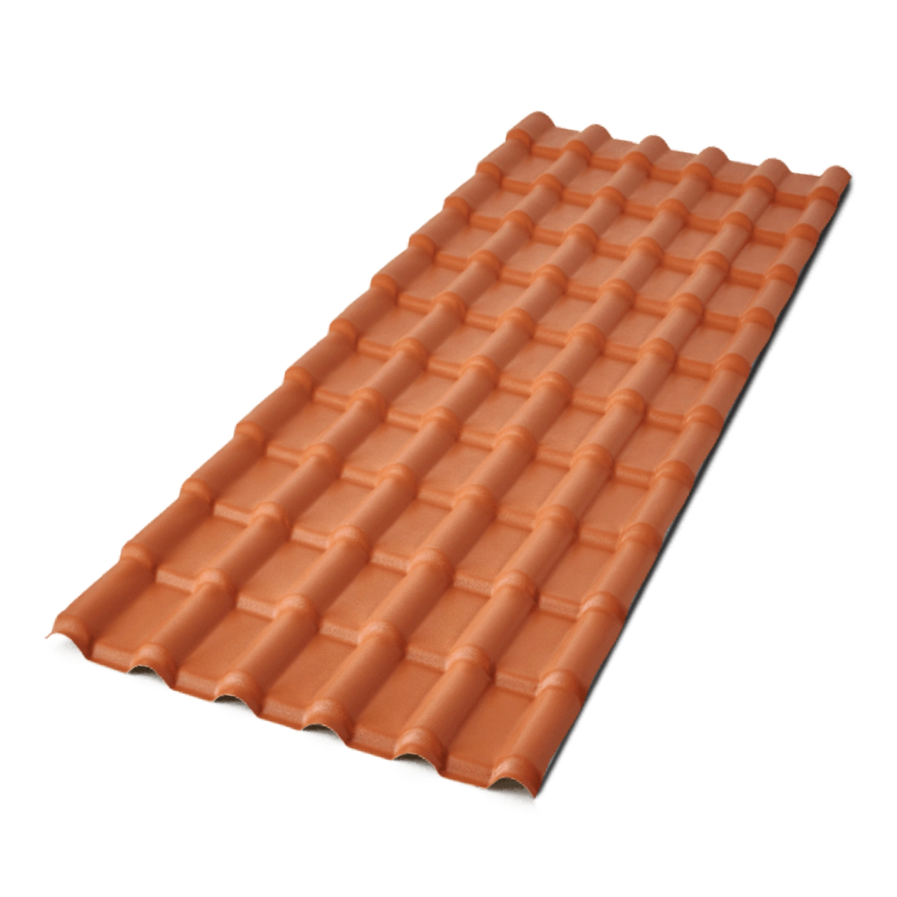 Telha de PVC Plan 88x242cm 2mm Terracota Afort