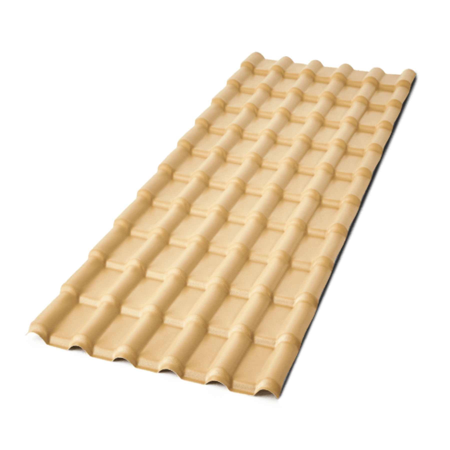 Telha de PVC Plan Colonial 2,42mx88cm Marfim Afort