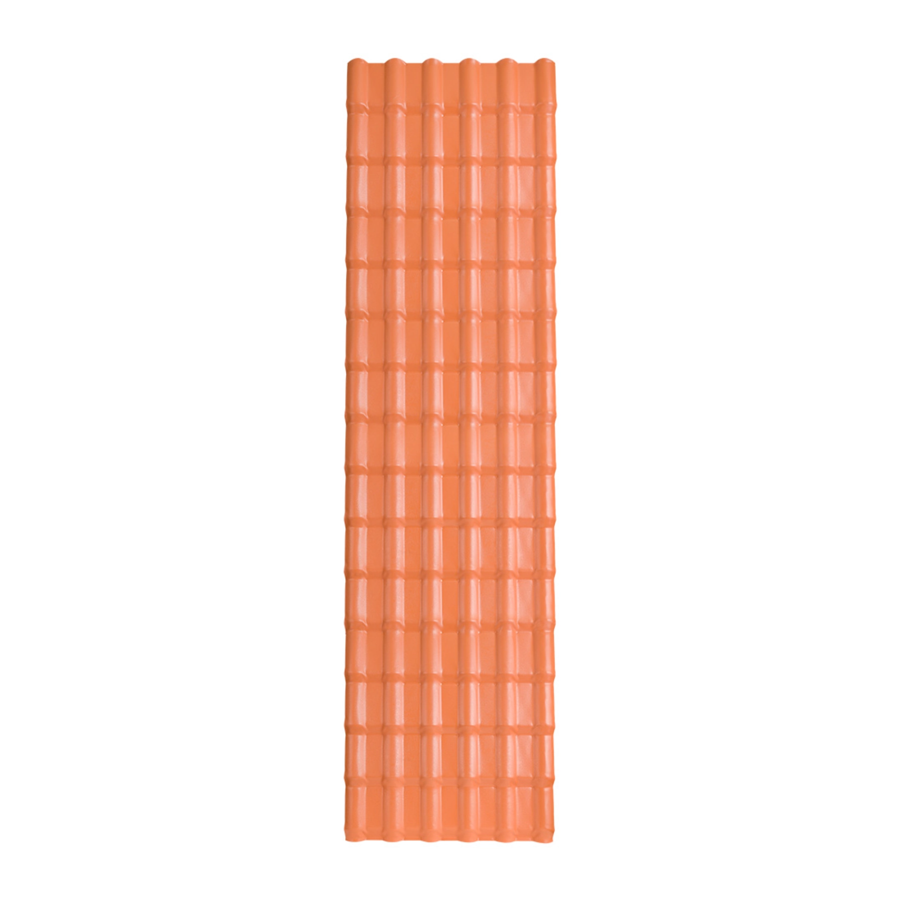 Telha de PVC Plana 33x0,88x1,6cm 1,6mm Terracota Afort