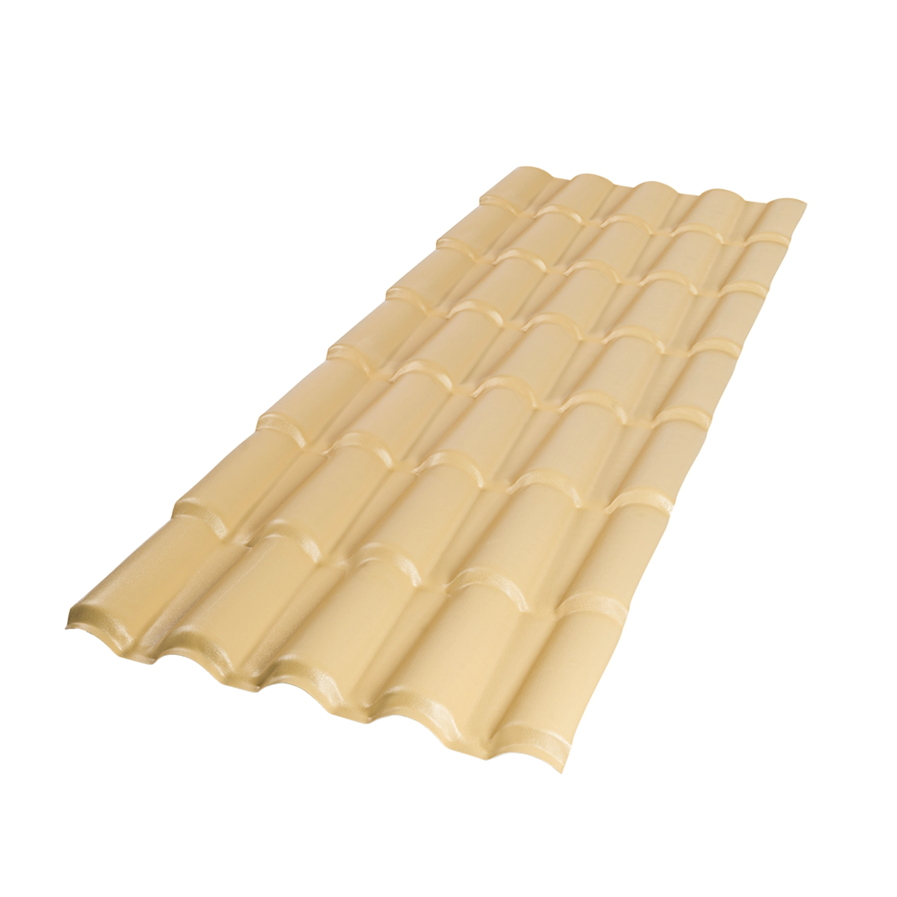 Telha de PVC Colonial 5 Ondas 328x86cm 1,7mm Marfim Afort