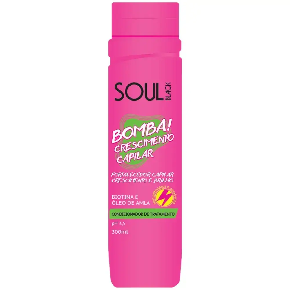 Cond Soul Black 300ml Trat Bomba