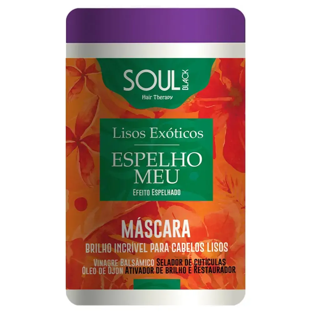 Masc Hid Soul Black 1k Lisos Espelho Meu
