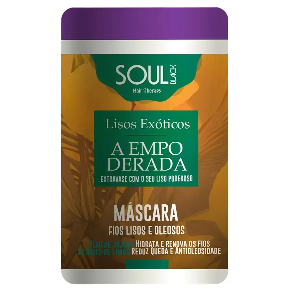 Masc Hid Soul Black 1k Lisos Empoderada