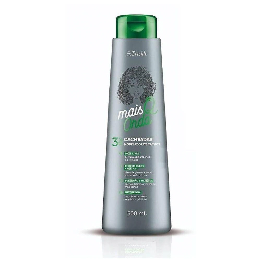 Triskle Modelador De Cachos Mais Q Onda Cacheadas 500ml