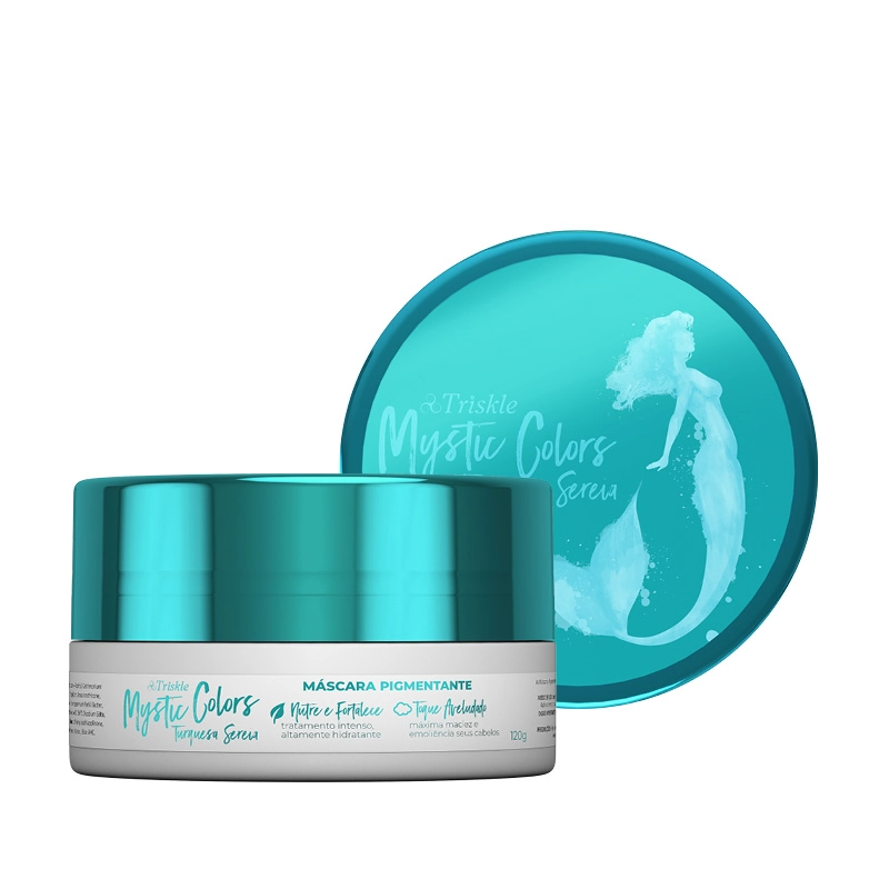 Matizador/mascara Tonalizante Triskle Mystic Colors Azul Sereia 120g