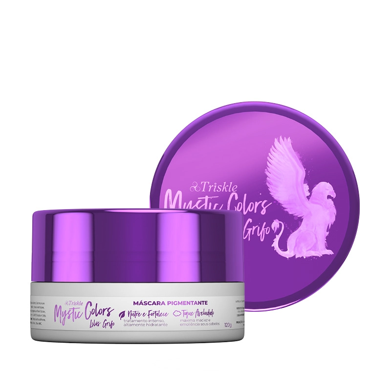 Matizador/mascara Tonalizante Triskle Mystic Colors Lilas Grifo 120g