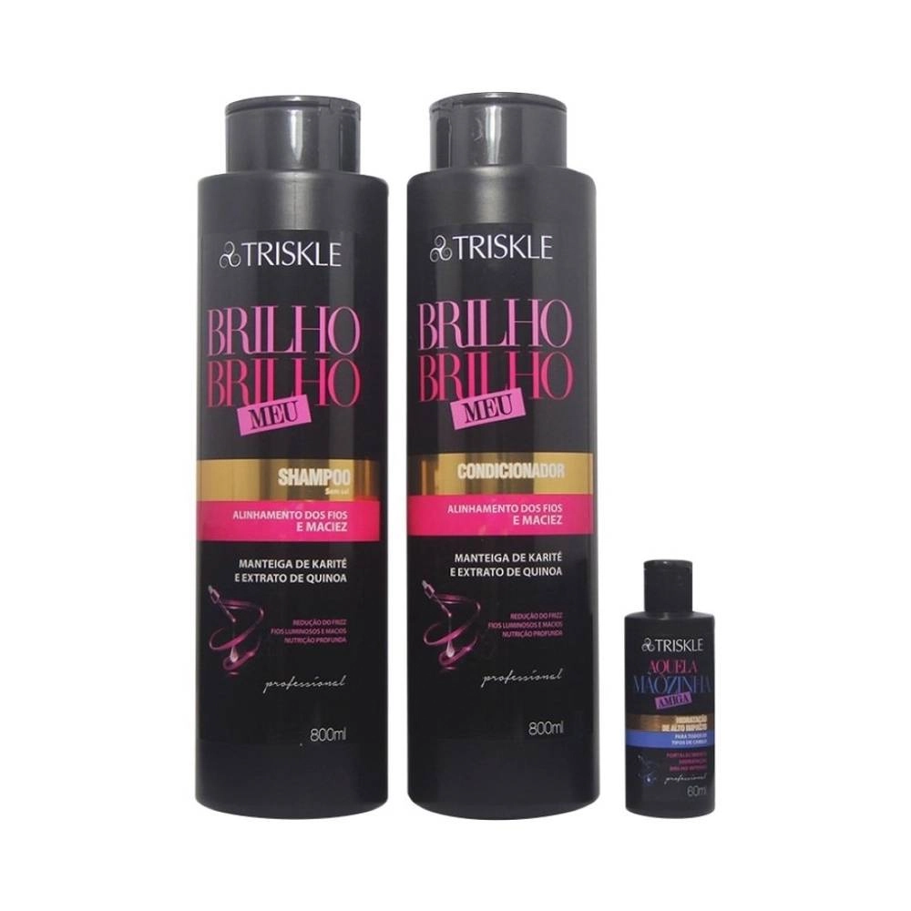 Kit Triskle Brilho Brilho Meu 1600ml