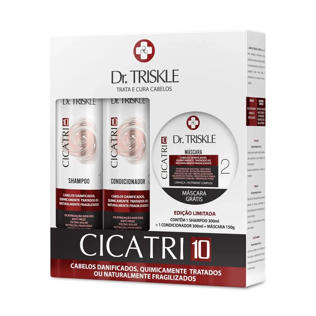 Triskle Kit Sh 300ml Cond 300ml Masc 150g Cica